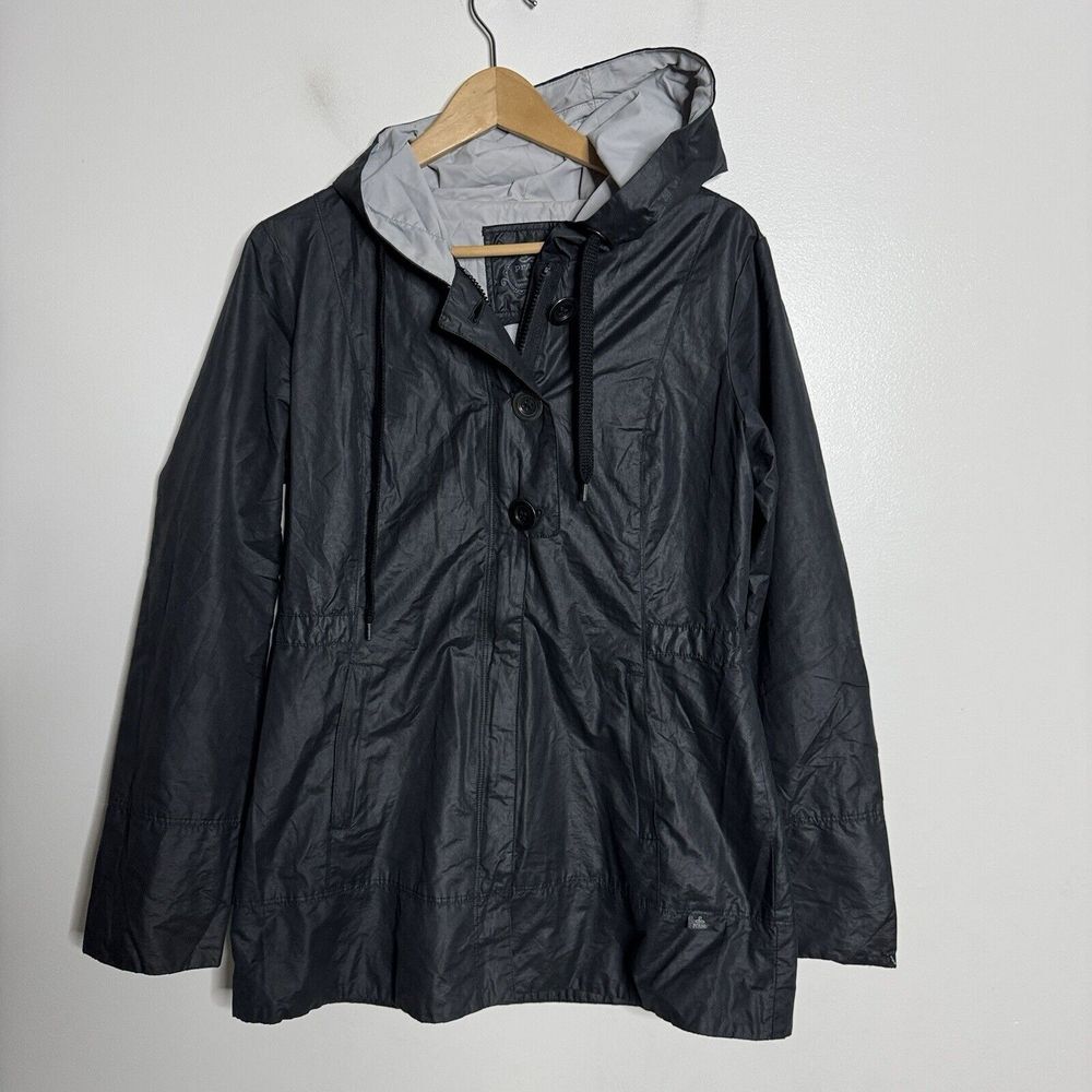 prAna Abby Jacket Water Resistant Windbreaker‎ Rain Coat Hood Women Size M